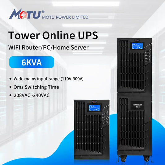 MOTU 6KVA UPS Enhances Industrial Automation and Business Resilience