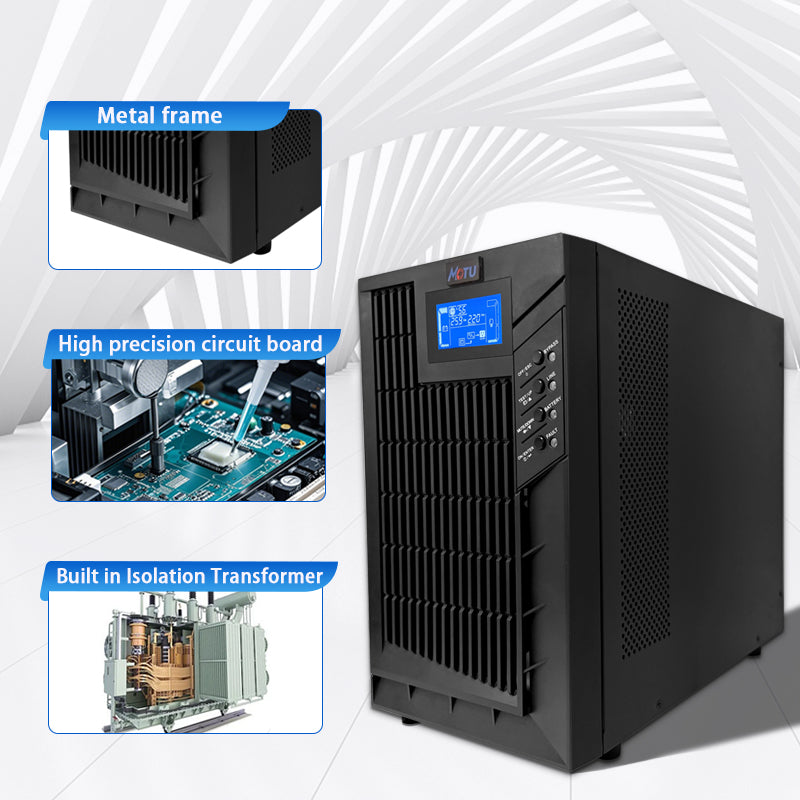 MOTU 10KVA/8000W  OEM Single phase 220v 380v backup uninterruptible power supply 3 fase Onduleur online ups