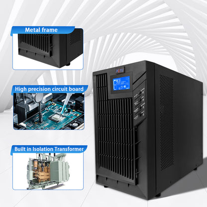 MOTU 10KVA/8000W  OEM Single phase 220v 380v backup uninterruptible power supply 3 fase Onduleur online ups