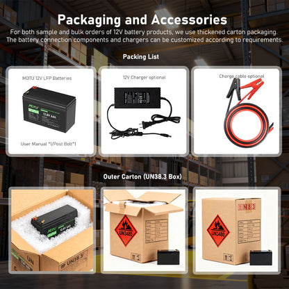 MOTU 12.8V lithium ion Batteries 12v 6ah 7Ah 10Ah LifePo4 Battery with Smart BMS for UPS System Sprayer
