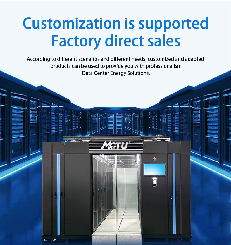 W-TEL Precision Air Conditioner 42U 47U Micro Data Center with Monitoring and Cooling Systems 12 Sockets 415V/400V/380V